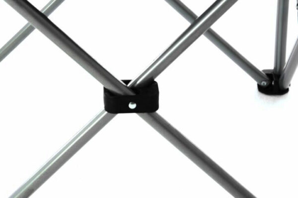 VCM Campingstuhl grau Stahlrohr B/H/L: ca. 47x47x90 cm – Bild 5