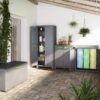 Keter Kunststoffschrank Moby grau Kunststoff B/H/T: ca. 80x100x44 cm – Bild 4
