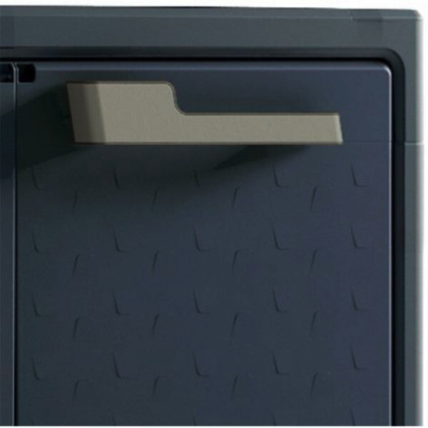 Keter Kunststoffschrank Moby grau Kunststoff B/H/T: ca. 80x100x44 cm – Bild 5