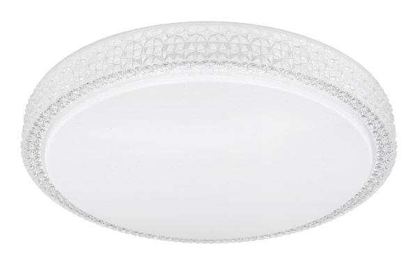 GLOBO Deckenleuchte Ovi weiß Opal klar Metall Acryl H/D: ca. 9x40 cm – Bild 3