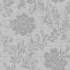 Vinyltapete Blumenranke grau dunkelgrau B/L: ca. 53x1005 cm – Bild 4