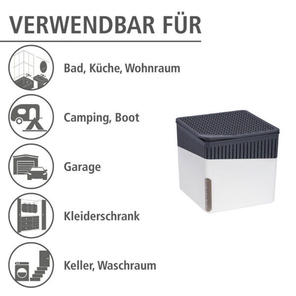 WENKO Luftentfeuchter weiß grau Kunststoff – Bild 2