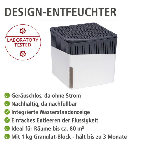 WENKO Luftentfeuchter weiß grau Kunststoff – Bild 5