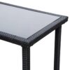 Outsunny Sitzgruppe schwarz Polyrattan – Bild 2
