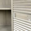 Outsunny Gartenschrank grau Kiefer B/H/L: ca. 46,5x160x87 cm Outsunny Gartenschrank grau Kiefer B/H/L: ca. 46,5x160x87 cm – Bild 4