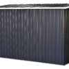 Outsunny Gartenschrank dunkelgrau Stahl B/H/L: ca. 130x173x277 cm Outsunny Gartenschrank dunkelgrau Stahl B/H/L: ca. 130x173x277 cm – Bild 2