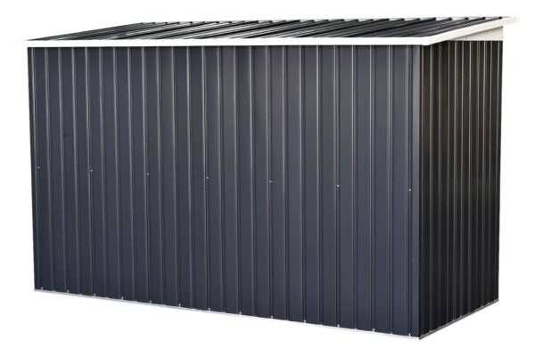 Outsunny Gartenschrank dunkelgrau Stahl B/H/L: ca. 130x173x277 cm Outsunny Gartenschrank dunkelgrau Stahl B/H/L: ca. 130x173x277 cm – Bild 2