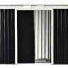 Outsunny Gartenschrank dunkelgrau Stahl B/H/L: ca. 130x173x277 cm Outsunny Gartenschrank dunkelgrau Stahl B/H/L: ca. 130x173x277 cm – Bild 3