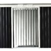 Outsunny Gartenschrank dunkelgrau Stahl B/H/L: ca. 130x173x277 cm Outsunny Gartenschrank dunkelgrau Stahl B/H/L: ca. 130x173x277 cm – Bild 4