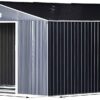 Outsunny Gartenschrank grau Stahl B/H/T: ca. 340x200x382 cm Outsunny Gartenschrank grau Stahl B/H/T: ca. 340x200x382 cm – Bild 3