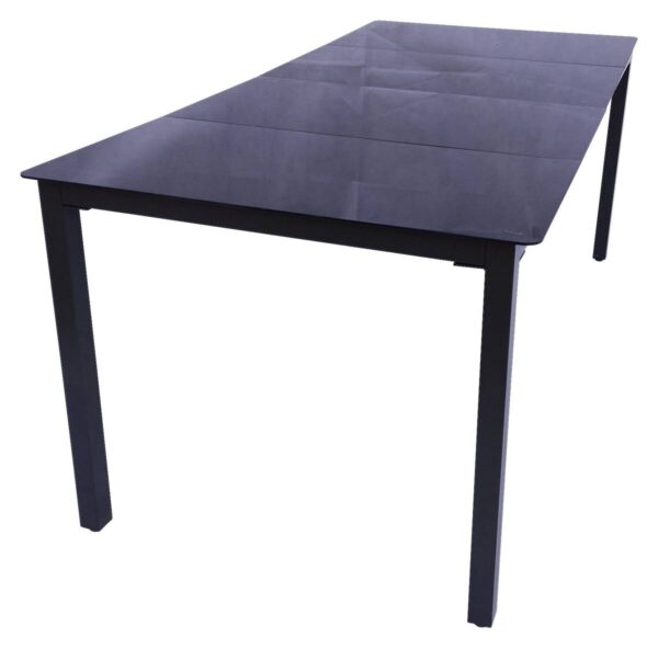 VCM Gartensitzgruppe schwarz Aluminium B/H/T: ca. 189x76x90 cm – Bild 2