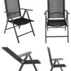 VCM Gartensitzgruppe schwarz Aluminium B/H/T: ca. 189x76x90 cm – Bild 3