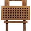 deVries Beistelltisch Woodie natur Teakholz B/H/T: ca. 50x50x50 cm – Bild 2