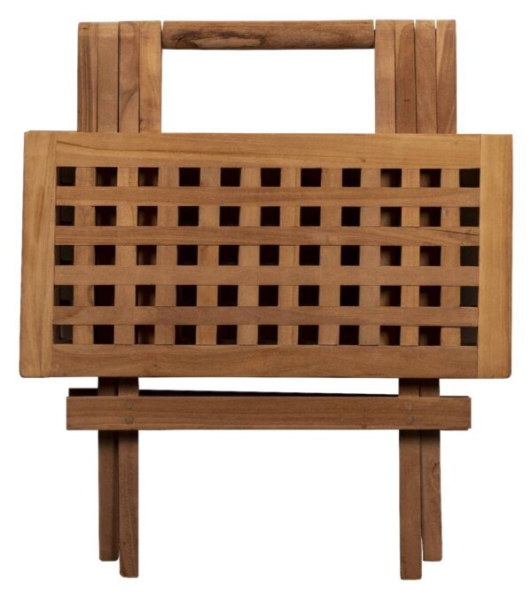 deVries Beistelltisch Woodie natur Teakholz B/H/T: ca. 50x50x50 cm – Bild 2
