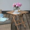 deVries Beistelltisch Woodie natur Teakholz B/H/T: ca. 50x50x50 cm – Bild 5