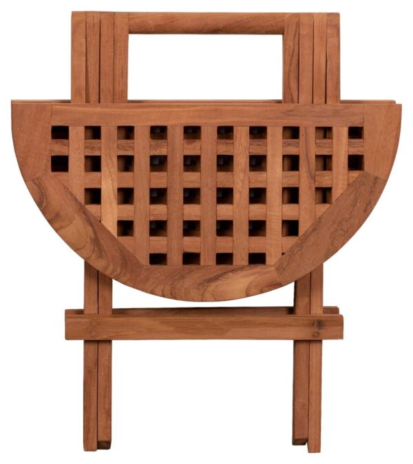 deVries Beistelltisch Woodie natur Teakholz H/D: ca. 50x50 cm – Bild 3