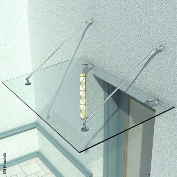 HOMCOM Vordach transparent – Bild 2