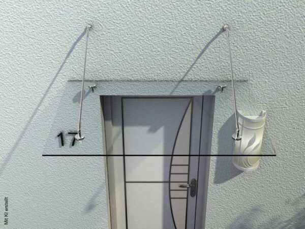 HOMCOM Vordach transparent – Bild 4