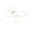 Just Light Deckenleuchte 14030-55 Iven stahlfarbig Kunststoff Eisen Aluminium B/H/L: ca. 34x7x65 cm – Bild 2