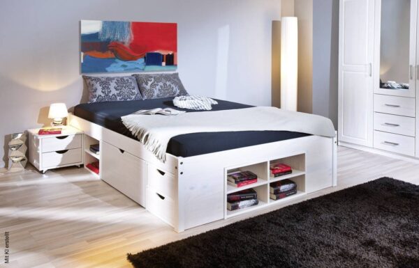 Funktionsbett Till weiß Liegefläche B/L: ca. 140x200 cm – Bild 2
