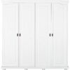 Kleiderschrank Isny weiß B/H/T: ca. 182x198x60 cm – Bild 2