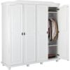 Kleiderschrank Isny weiß B/H/T: ca. 182x198x60 cm – Bild 3