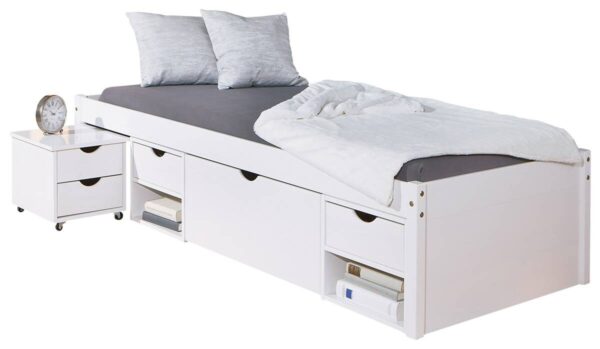 Funktionsbett Till weiß Liegefläche B/L: ca. 90x200 cm Funktionsbett Till weiß Liegefläche B/L: ca. 90x200 cm – Bild 5