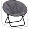 Outsunny Campingstuhl grau Polyester B/H/L: ca. 80x75x80 cm – Bild 2