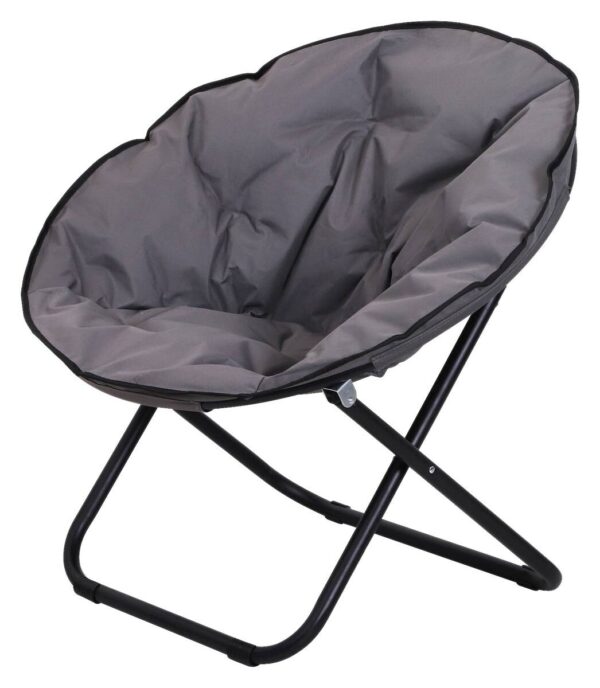 Outsunny Campingstuhl grau Polyester B/H/L: ca. 80x75x80 cm – Bild 3