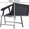 Outsunny Klappsessel grau Metall B/H/T: ca. 58x94x64 cm Outsunny Klappsessel grau Metall B/H/T: ca. 58x94x64 cm – Bild 4