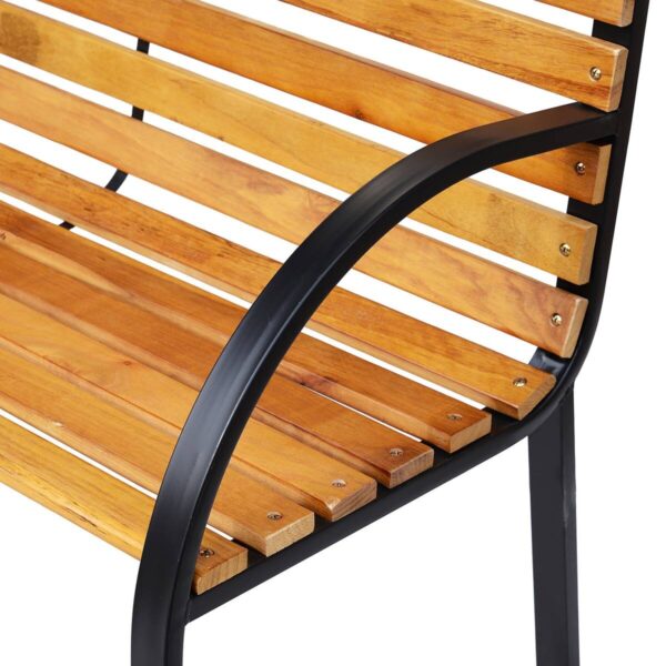 Outsunny Gartenbank natur Metall B/H/L: ca. 60x80x122 cm – Bild 5