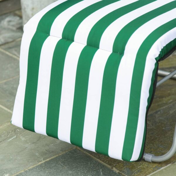 Outsunny Gartenliege weiß Stahl B/H/L: ca. 75x102x60 cm – Bild 3