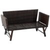 Outsunny Gartensofa braun Stahl B/H/L: ca. 66x67x129 cm Outsunny Gartensofa braun Stahl B/H/L: ca. 66x67x129 cm – Bild 3