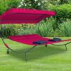 VCM Doppelliege Bindox rot Polyester-Mischgewebe B/H/T: ca. 130x137x200 cm – Bild 3