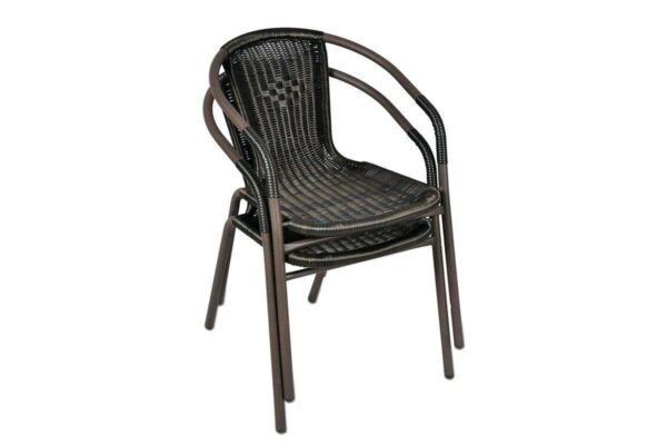 VCM Balkon-Set braun Polyrattan B/H: ca. 53x73 cm – Bild 3