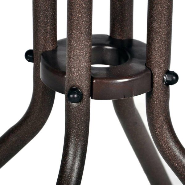 VCM Balkon-Set braun Polyrattan B/H/T: ca. 53x73x60 cm – Bild 5