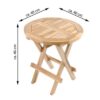 VCM Beistelltisch braun Holz H/D: ca. 46x40 cm VCM Beistelltisch braun Holz H/D: ca. 46x40 cm – Bild 3