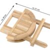 VCM Beistelltisch braun Holz H/D: ca. 46x40 cm VCM Beistelltisch braun Holz H/D: ca. 46x40 cm – Bild 5