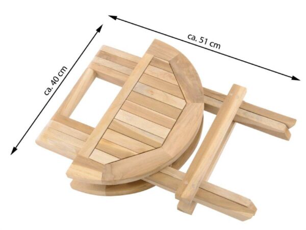 VCM Beistelltisch braun Holz H/D: ca. 46x40 cm VCM Beistelltisch braun Holz H/D: ca. 46x40 cm – Bild 5