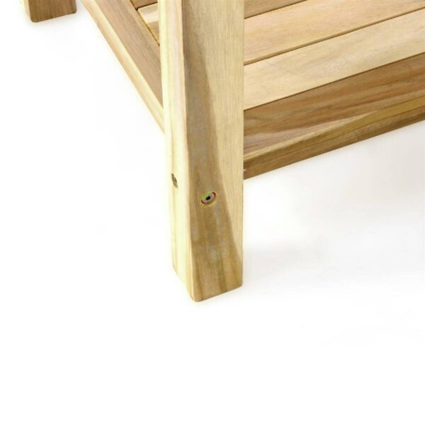 VCM Beistelltisch natur Holz B/H/T: ca. 50x50x50 cm – Bild 2