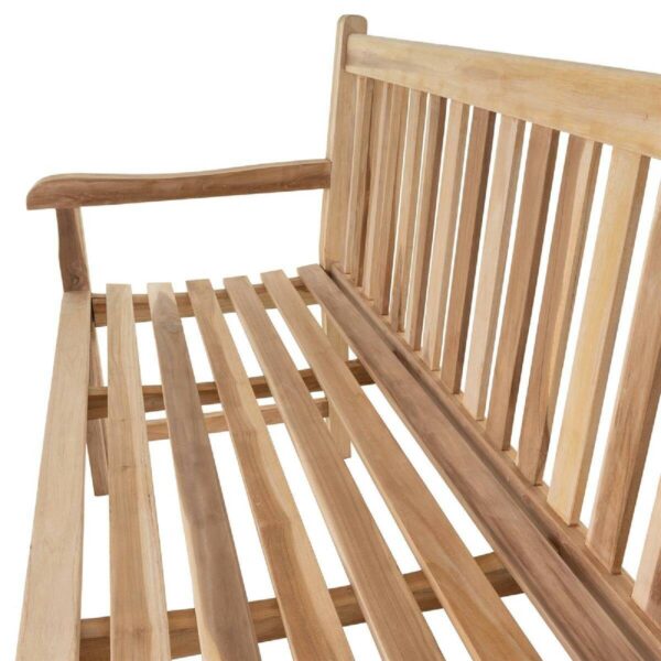 VCM Gartenbank braun Holz B/H/T/L: ca. 60x90x50x150 cm – Bild 2