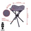 VCM Gartenhocker-Set schwarz Stahl B/H/T: ca. 33x42x33 cm VCM Gartenhocker-Set schwarz Stahl B/H/T: ca. 33x42x33 cm – Bild 2