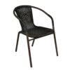 VCM Gartensitzgruppe braun Polyrattan B/H: ca. 53x73 cm – Bild 3