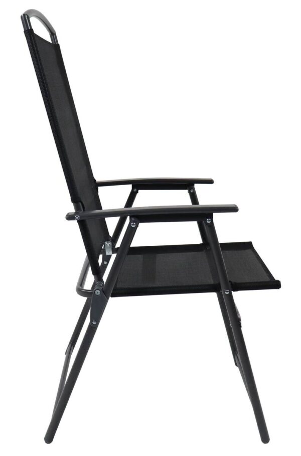 VCM Gartenstuhl-Set anthrazit Aluminium B/H/T: ca. 61x105x56 cm – Bild 2