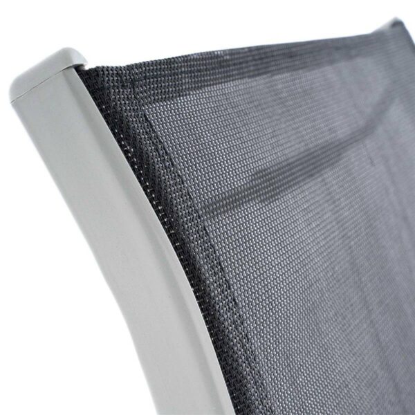 VCM Stapelsessel-Set hellgrau Textilene B/H/T: ca. 55x93x58 cm – Bild 5
