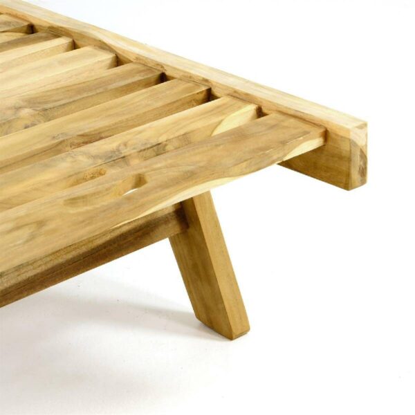 VCM Sonnenliege braun Holz B/H/L: ca. 57x34x200 cm – Bild 4