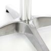 VCM Stehtisch silber Metall H/D: ca. 110x60 cm – Bild 4