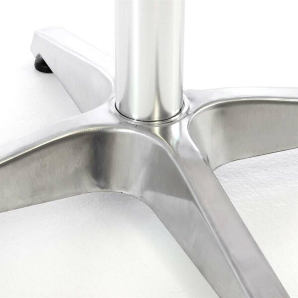 VCM Stehtisch silber Metall H/D: ca. 110x60 cm – Bild 4