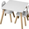 Kesper Kindertisch mit 2 Stühlen weiß Spanplatte – Bild 3