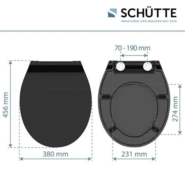 Eisl WC-Sitz Slim Black Duroplast Eisl WC-Sitz Slim Black Duroplast – Bild 2